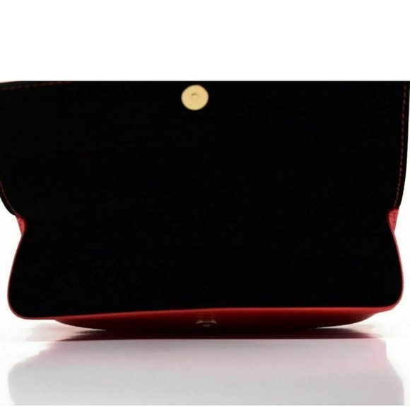 Guess Red Faux Leather Eyeglass Case - Picture 2 of 3